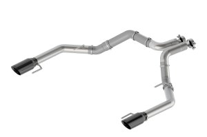 Ford F-150 Raptor R Performance Exhaust - Dual Rear Exit - Ford Racing - Cat-Back, Extreme Side Exit, Flat Back Tips - Black-Chrome - `21-`26